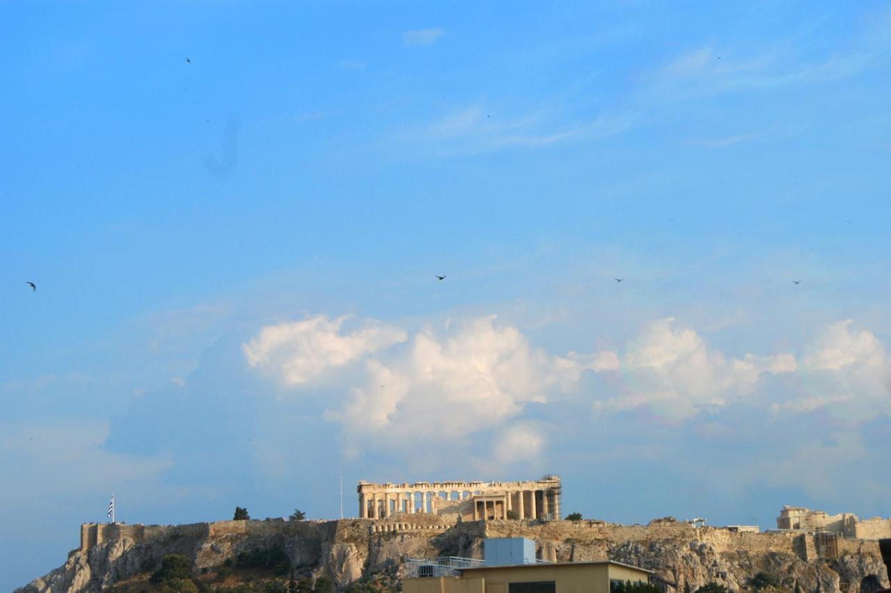 Sunny Studio With Parthenon View Balcony Aten Exteriör bild